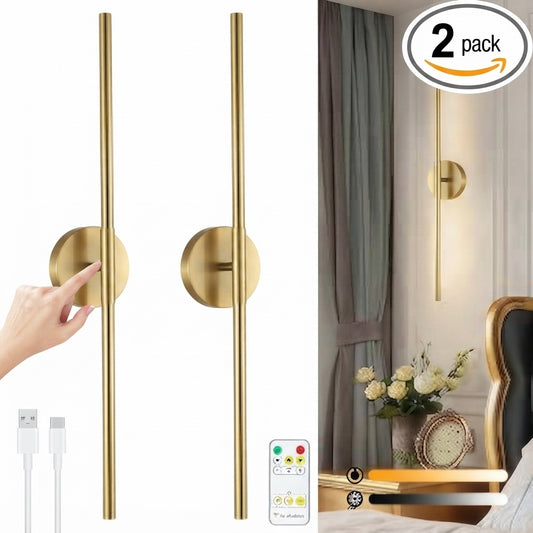 Golden Wall Lamp (Set OF 2)