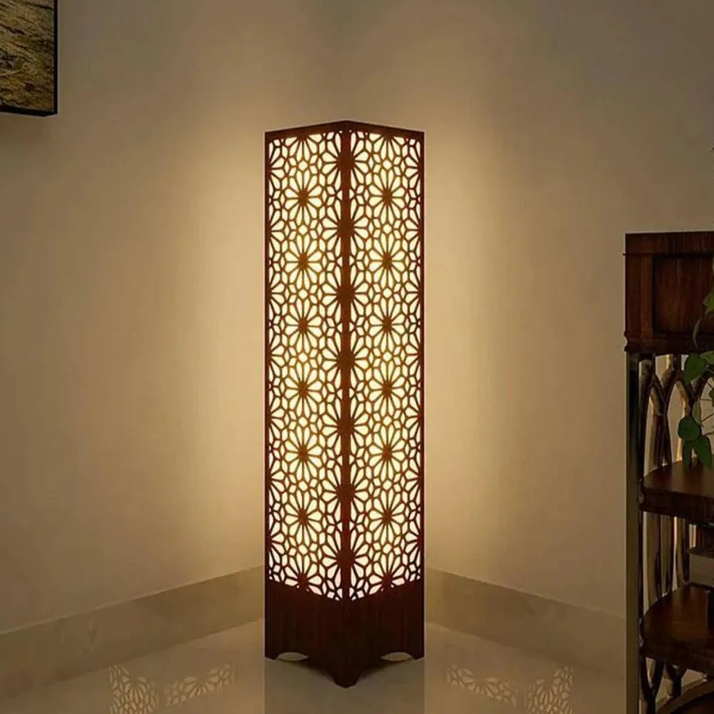 Cozy Wooden Floor Lamp
