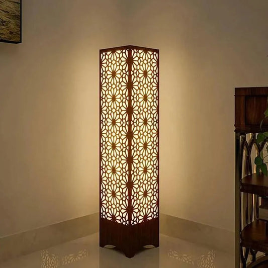 Cozy Wooden Floor Lamp