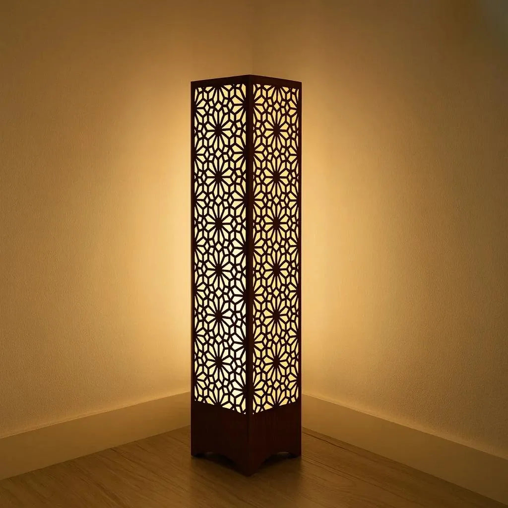 Cozy Wooden Floor Lamp