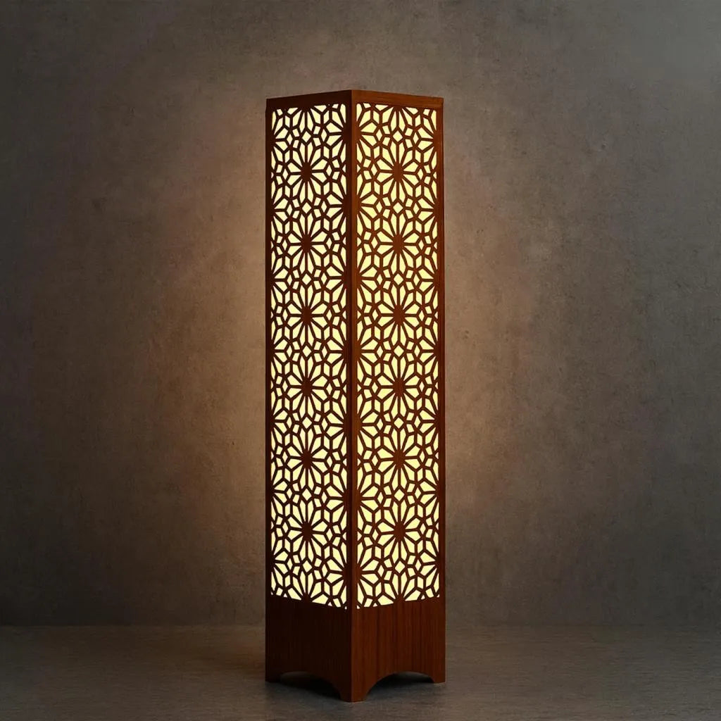 Cozy Wooden Floor Lamp