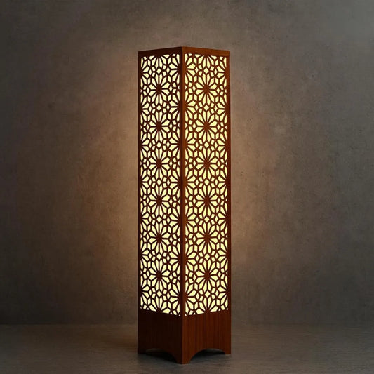 Cozy Wooden Floor Lamp